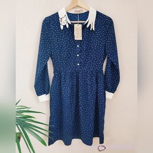 NWT Size small Miss Patina London Bowie Cat Dress